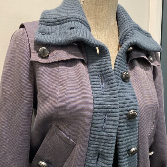 Marc Jacobs Bomber Jacket cropped Blue and Purple Small medium fit - Picture 7 of 16